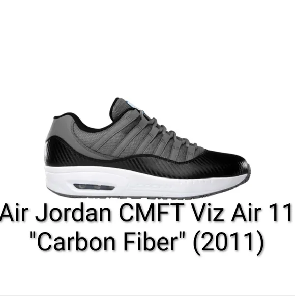 Air Jordan CMFT Viz Air 11 Rare "Carbon Fiber" (2011) Mens 8.5 Womens 10 EUC - Picture 1 of 10